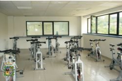 Vista de la sala de spinning