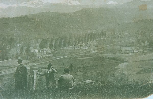 Vista de Castañera, en el año 1922, foto cedida por Manolo Labra Escandón